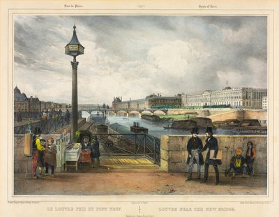 O Louvre perto da Ponte Nova de Julien Louis Jacottet