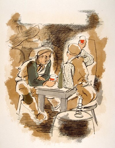 Ilustração Humorosa do Vinho 1946.Ilustração do Pavilhão Julien de Julien Pavil