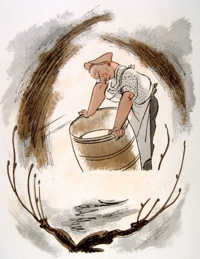 Ilustração Humorosa do Vinho 1946.Ilustração do Pavilhão de Julien de Julien Pavil