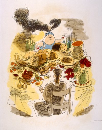 Ilustração Humorosa do Vinho 1946.Ilustração do Pavilhão Julien de Julien Pavil
