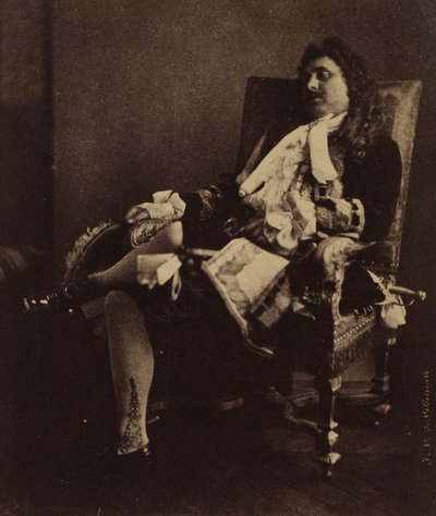 Sr. Leroux no papel de Alceste em Le Misanthrope, meados da década de 1850. de Julien Vallou de Villeneuve