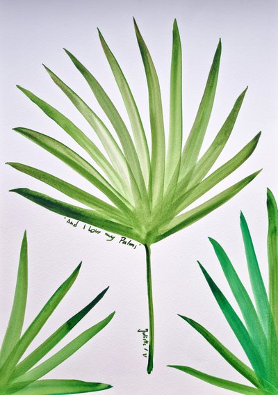 Folha de palmeira tropical de Julija Belickienė