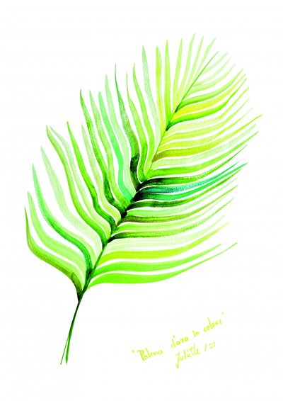 Folha tropical vibrante de Julija Belickienė