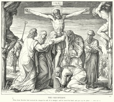 A Crucificação (gravura) de Julius (after) Schnorr von Carolsfeld