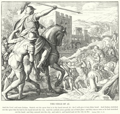 O Cerco de Ai (gravura) de Julius (after) Schnorr von Carolsfeld