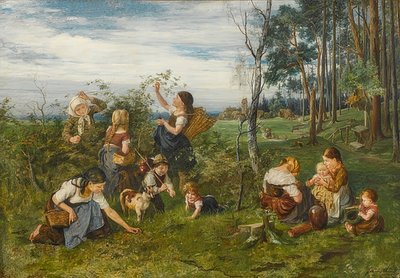 Nas framboesas. 1876 de Julius Adam