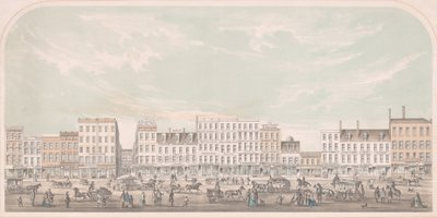 Broadway, Nova York do Canal a Grand Street, West Side, 1856. de Julius Bien