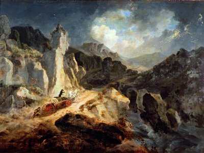 Um faetonte em uma tempestade de Julius Caesar Ibbetson