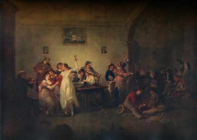 Um retorno de marinheiros solteiros, c1800 de Julius Caesar Ibbetson