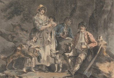 Lenhador e a sua família de Julius Caesar Ibbetson