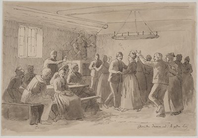 "A noiva dança nas fileiras dos casados" de Julius Exner