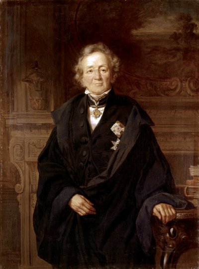 Leopold von Ranke : Retrato 1868 (óleo) de Julius Friedrich Anton Schrader