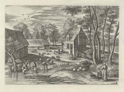 Junho
Ivnivs (título sobre o objecto)
Os doze meses (título da série) de Julius Goltzius
