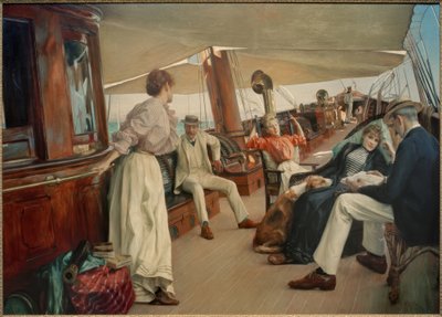 A bordo do iate "Namouna" de Julius Leblanc Stewart