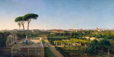 Uma visão de Roma do Aventino, 1873 de Julius O. Montalant