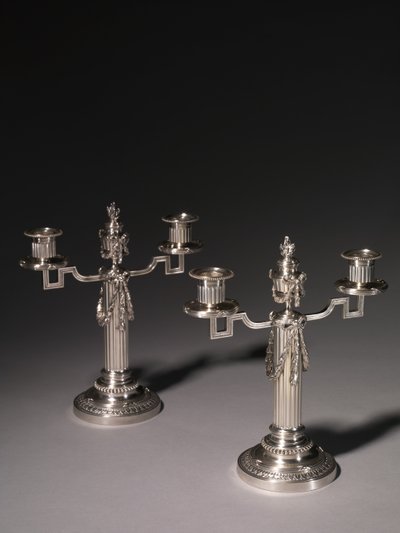 Candelabro, empresa de Peter Carl Fabergé de Julius Rappoport