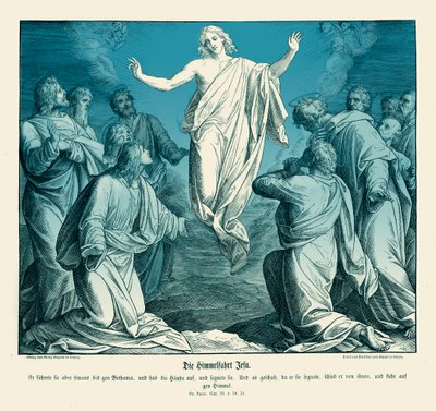Ascensão de Cristo, Evangelho de Lucas de Julius Schnorr von Carolsfeld