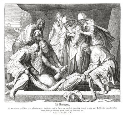 O sepultamento de Jesus, Evangelho de João de Julius Schnorr von Carolsfeld