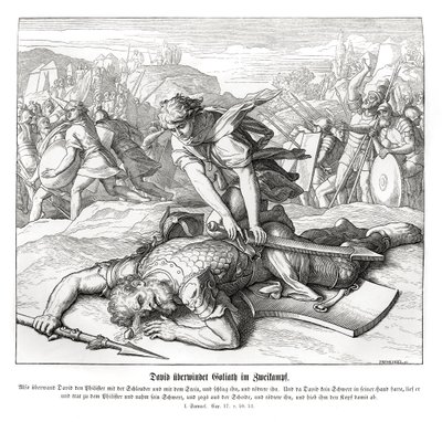 David derrota Golias de Julius Schnorr von Carolsfeld