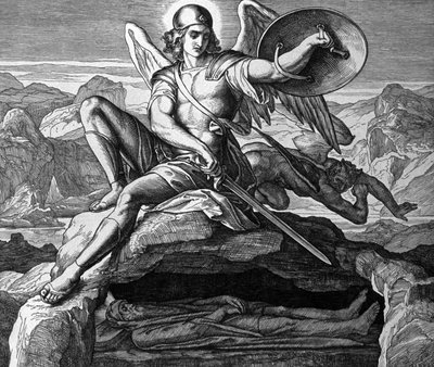 Morte de Moisés de Julius Schnorr von Carolsfeld