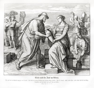 Eliezer e Rebecca no poço, Genesis de Julius Schnorr von Carolsfeld