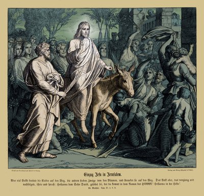 Entrada de Jesus em Jerusalém, Evangelho de Mateus de Julius Schnorr von Carolsfeld
