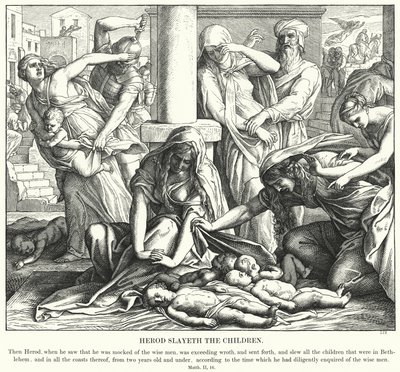 Herodes mata as crianças de Julius Schnorr von Carolsfeld