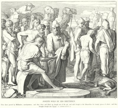Joseph vendido por seus irmãos de Julius Schnorr von Carolsfeld