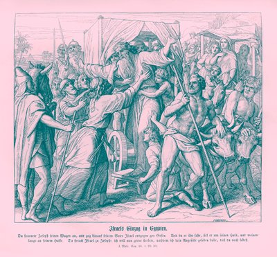 O pai de José chega ao Egito, Gênesis de Julius Schnorr von Carolsfeld