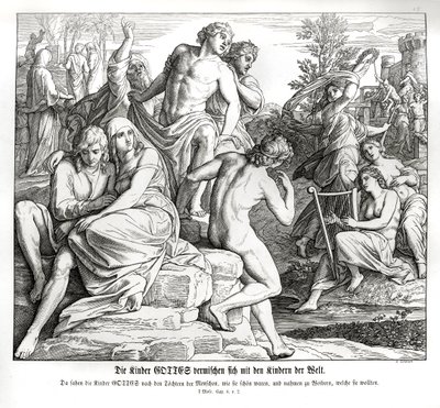 Multiplicação do homem, Gênesis de Julius Schnorr von Carolsfeld