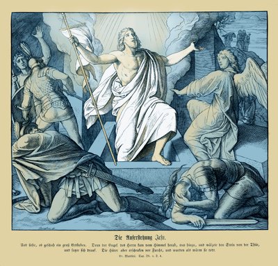 A Ressurreição de Jesus, Evangelho de Mateus de Julius Schnorr von Carolsfeld