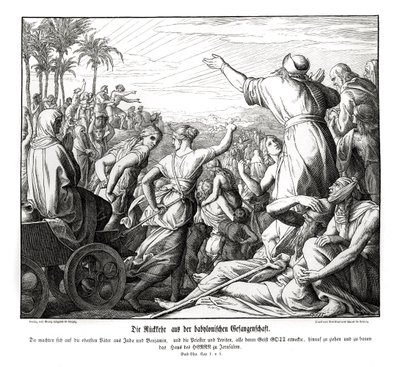 Regresso da Babilónia, Esdras de Julius Schnorr von Carolsfeld