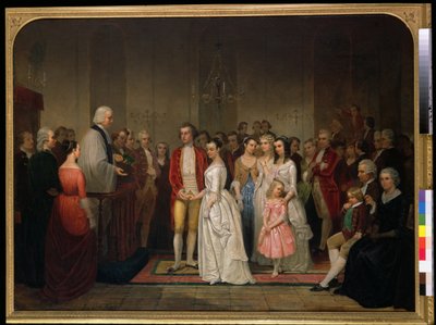 O casamento de Washington de Junius Brutus Stearns
