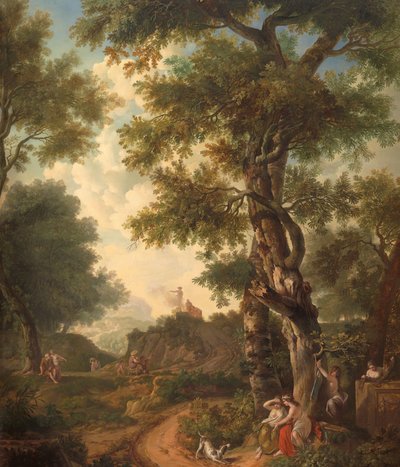 Paisagem Arcadian com Viajantes de Jurriaan Andriessen