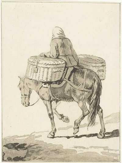 Mulher a cavalo de Jurriaan Cootwijck (attributed to)