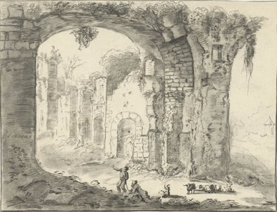 Paisagem com ruína de Jurriaan Cootwijck