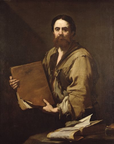 Um Filósofo, c.1630s (óleo sobre tela) de Jusepe de (1591-1652) Ribera