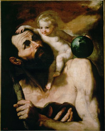 São Cristóvão ... (pintura sobre tela) de Jusepe de (1591-1652) Ribera