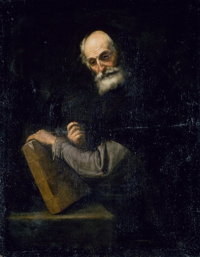 Um Filósofo, c.1640 (óleo sobre tela) de Jusepe de Ribera