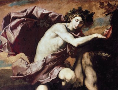 Apollo and Marsyas Apollo, depois de vencer o desafio contra Marsyas, mande-o descascar e depois jogá-lo em uma caverna. de Jusepe de Ribera