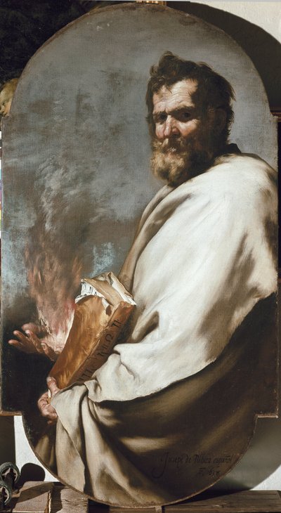 Elias ou Elias, o profeta - O profeta Elias. Pintura de José (Jusepe) de Ribera, dit lo Spagnoletto (1591-1652) de Jusepe de Ribera