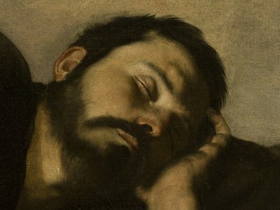 O sonho de Jacob, pormenor do rosto de Jusepe de Ribera