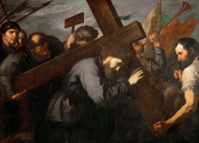 Jesus portant la Croix - Cristo Carregando a Cruz - José de Ribera (1591-1652). Óleo sobre tela, c. 1635. Dimensão : 144x198 cm. Museu de História de Arte, Vienne de Jusepe de Ribera