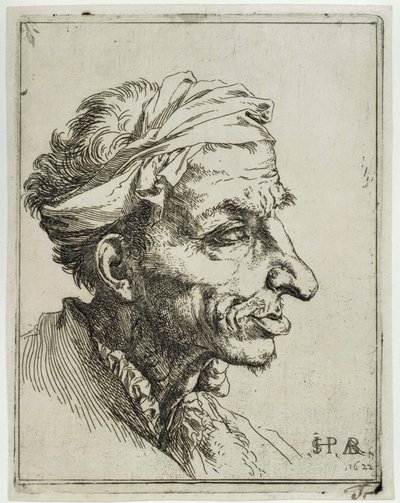 Pequena cabeça grotesca de Jusepe de Ribera