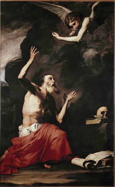 São Jerônimo e o Anjo (óleo sobre tela de Jusepe de Ribera