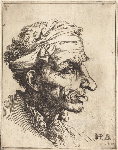 Pequena cabeça grotesca de Jusepe de Ribera