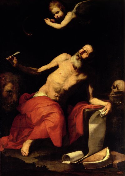 São Jerônimo ouve a última trombeta, 1626 de Jusepe de Ribera