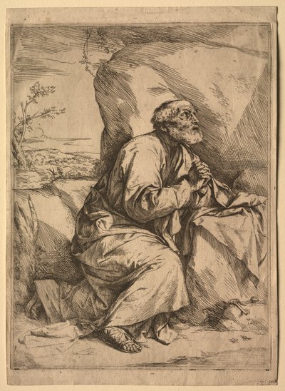 O penitente São Pedro. de Jusepe de Ribera