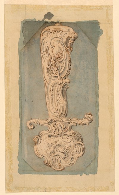 Projeto para o punho de uma espada de caça de Juste Aurèle Meissonnier
