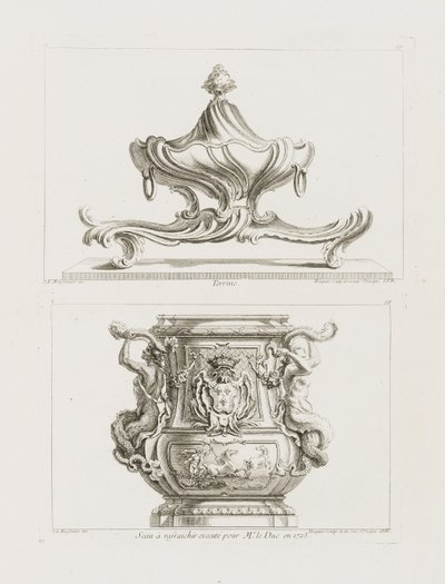 Terrine, pl. 57 na Obra de Juste-Aurele Meissonnier de Juste Aurèle Meissonnier